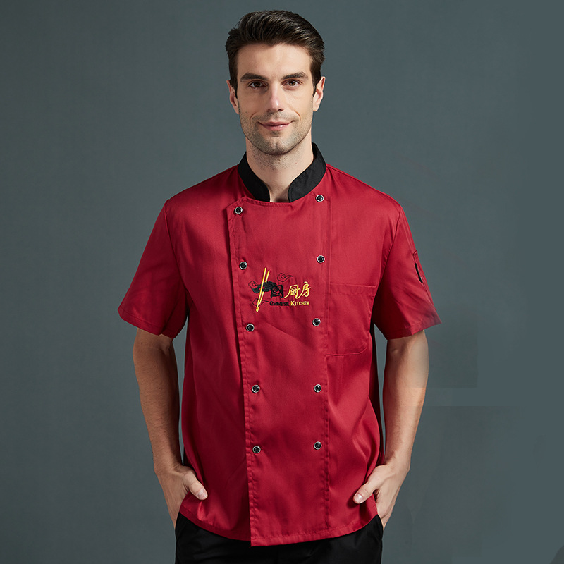 Chef ropa de trabajo manga larga Otoño e Invierno traje de los hombres restaurante trasero ropa de cocina más tamaño comedor cantina chef ropa manga corta