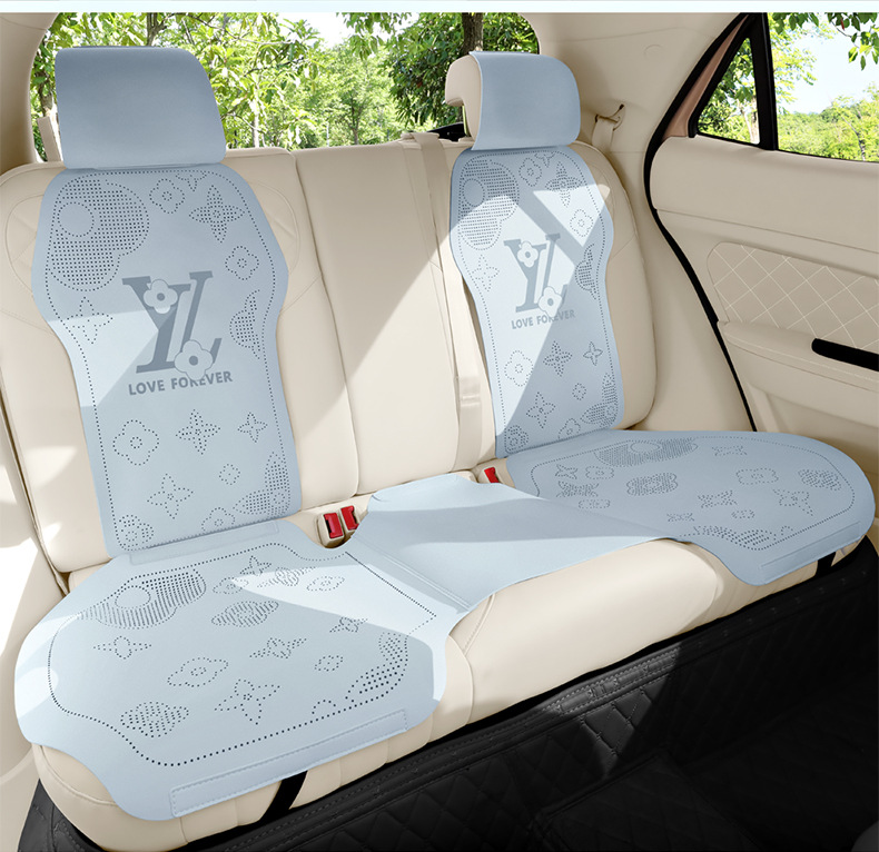 26 Types of Car-Specific Three-Piece Set of All-Season Suede Non-Slip Breathable Seat Covers for Driver, Passenger, and Rear Seats