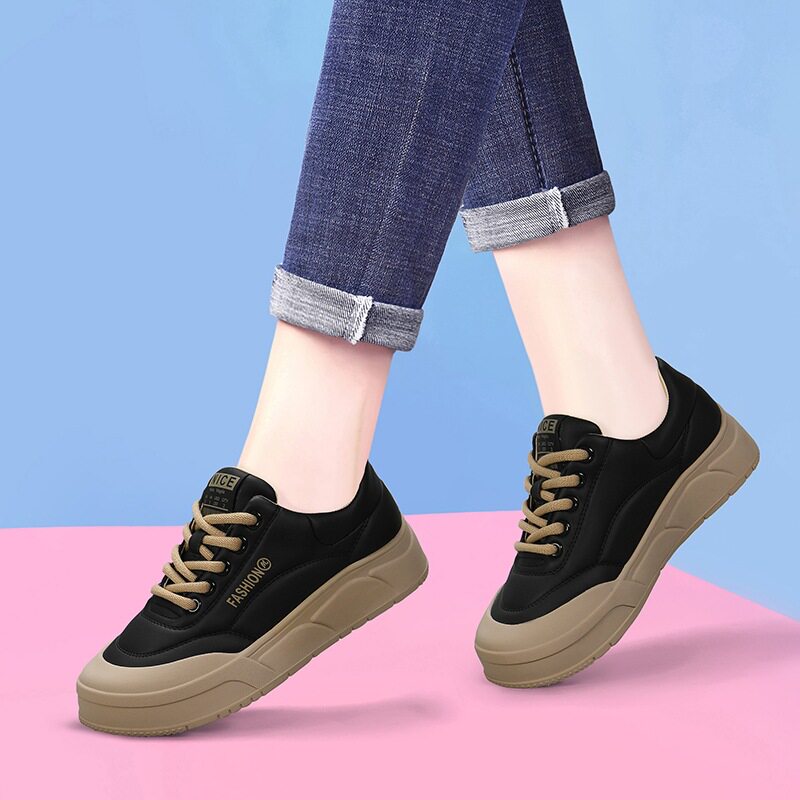 Giày sneaker nữ đế dày da thật mặt lưới thoáng khí mới xuân hè 2024 — Mặt lưới đen LJ 68006 M, JST 1901 mặt lưới màu đen, DH 29081 Mặt lưới đen, DH 29060 Đen Mơ