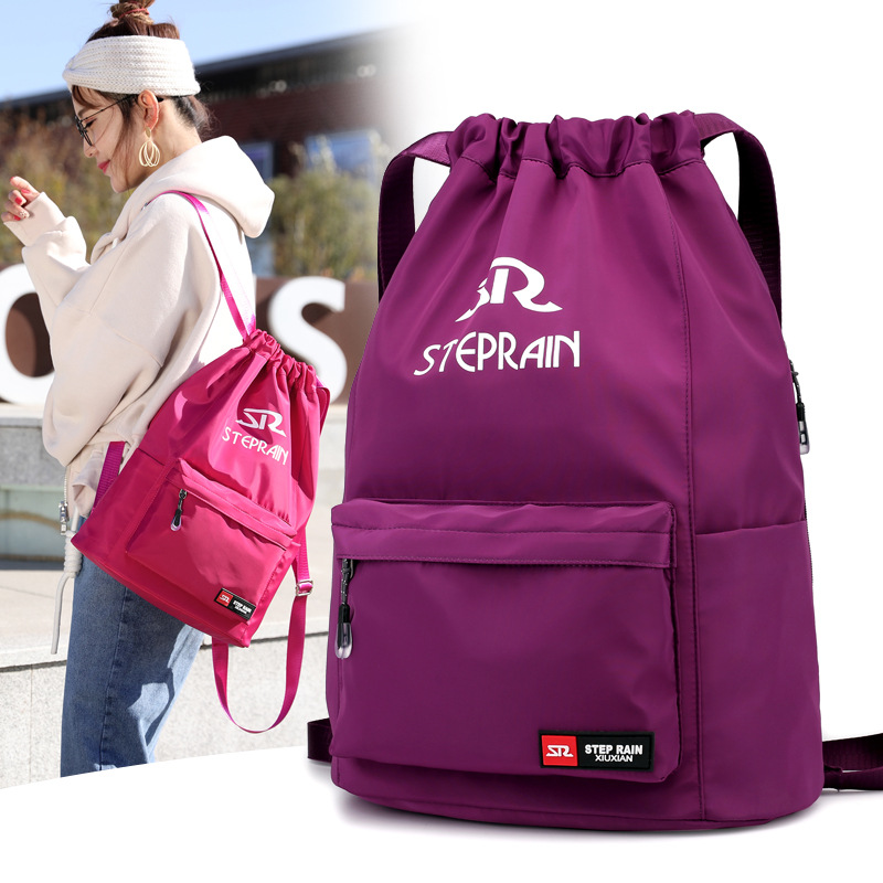 Customized Sports Drawstring Bag Backpack Basketball Bag Large Capacity Lightweight Travel Outdoor Mountaineering Backpack Customization