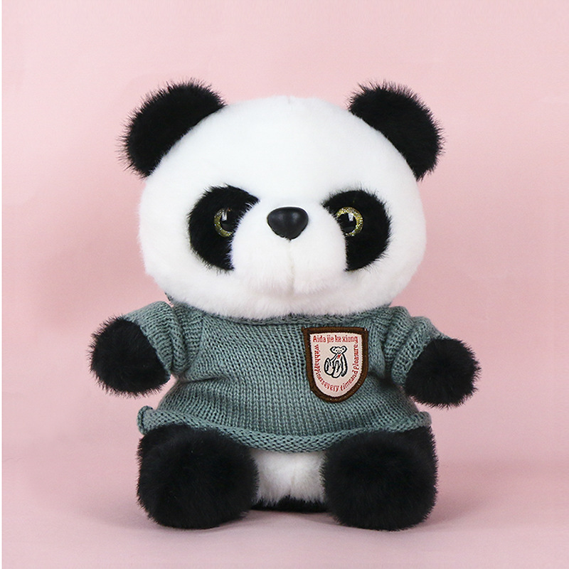 25cm Huanhuan wears gray sweater