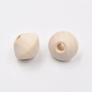 2022 new pastoral style 15*20mm log color wood beads DIY handmade accessories Wood Diamond abacus beads