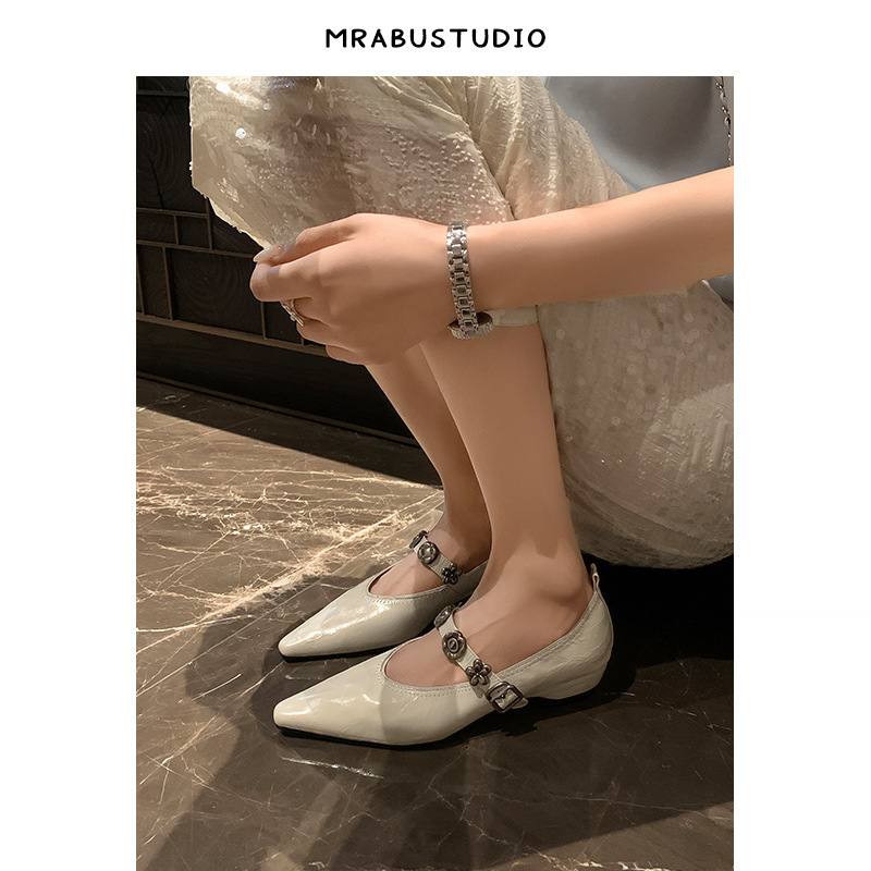 French Retro Style, Beautiful with Skirt, Comfortable Soft Leather, Not Tiring, Height-Increasing Mary Jane Shoes for Women