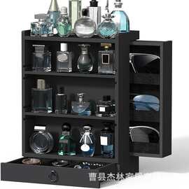 木质香水收纳架梳妆台香水眼睛饰品置物架多层化妆品香水展示架
