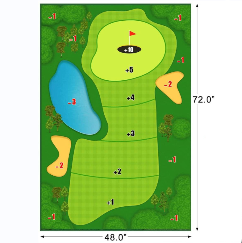 TheCasualgolfgameSet ocio Golf juego golf golpeando Mat estera juego novato