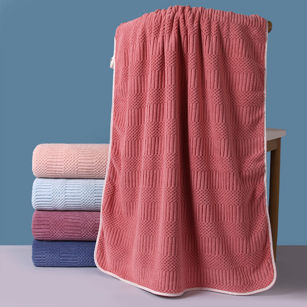 Coral beach quick dry bath towel for home use