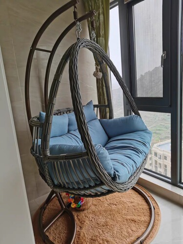 Pendant basket chair lazy chair swing chair balcony swing cradle chair courtyard double swing indoor hammock lucky bamboo home decoration