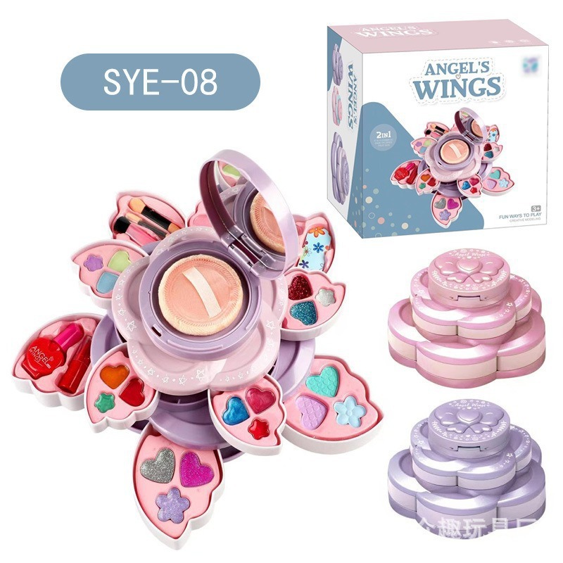 Set Portátil de Maquillaje de Juguete de Plástico, Portátil, para Juegos de Rol