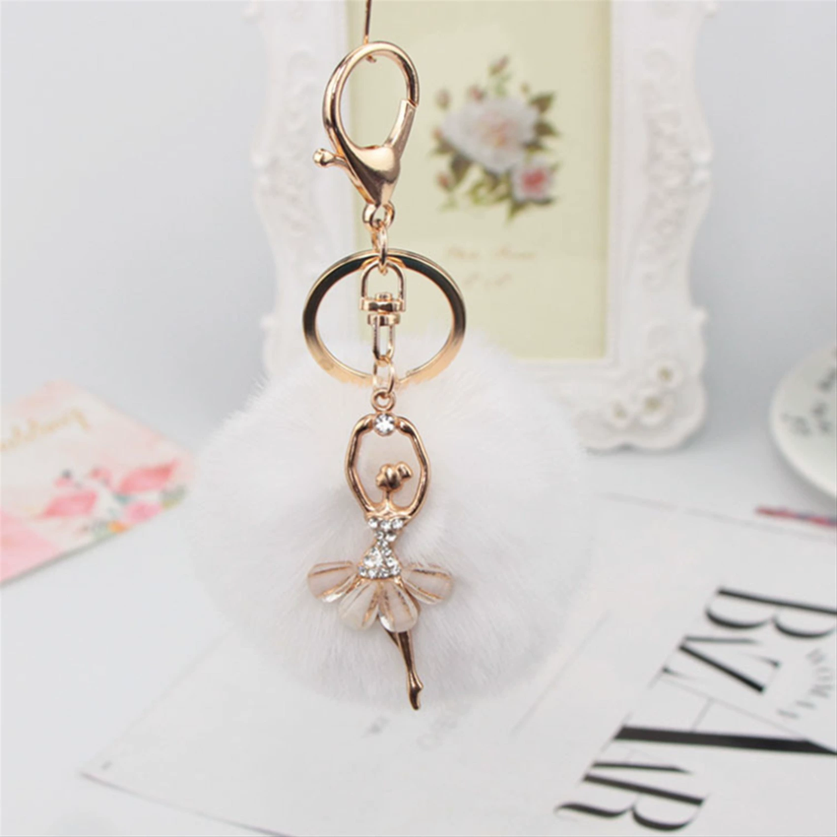Милый пуховый шарик, брелок, плюшевый кулон