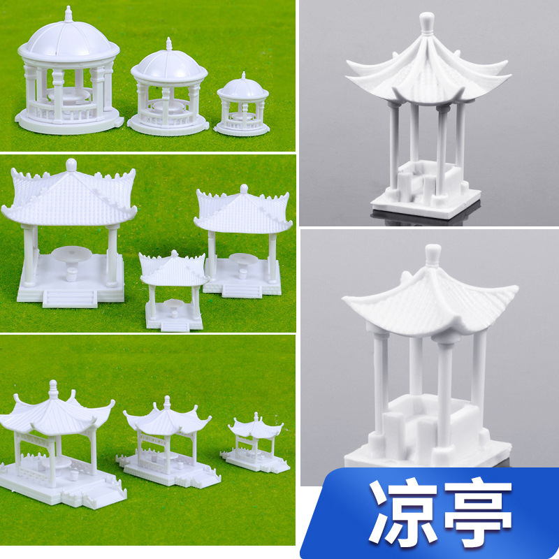 DIY modelo arena Mesa material Parque Fondo montaje pabellón hexagonal pabellón