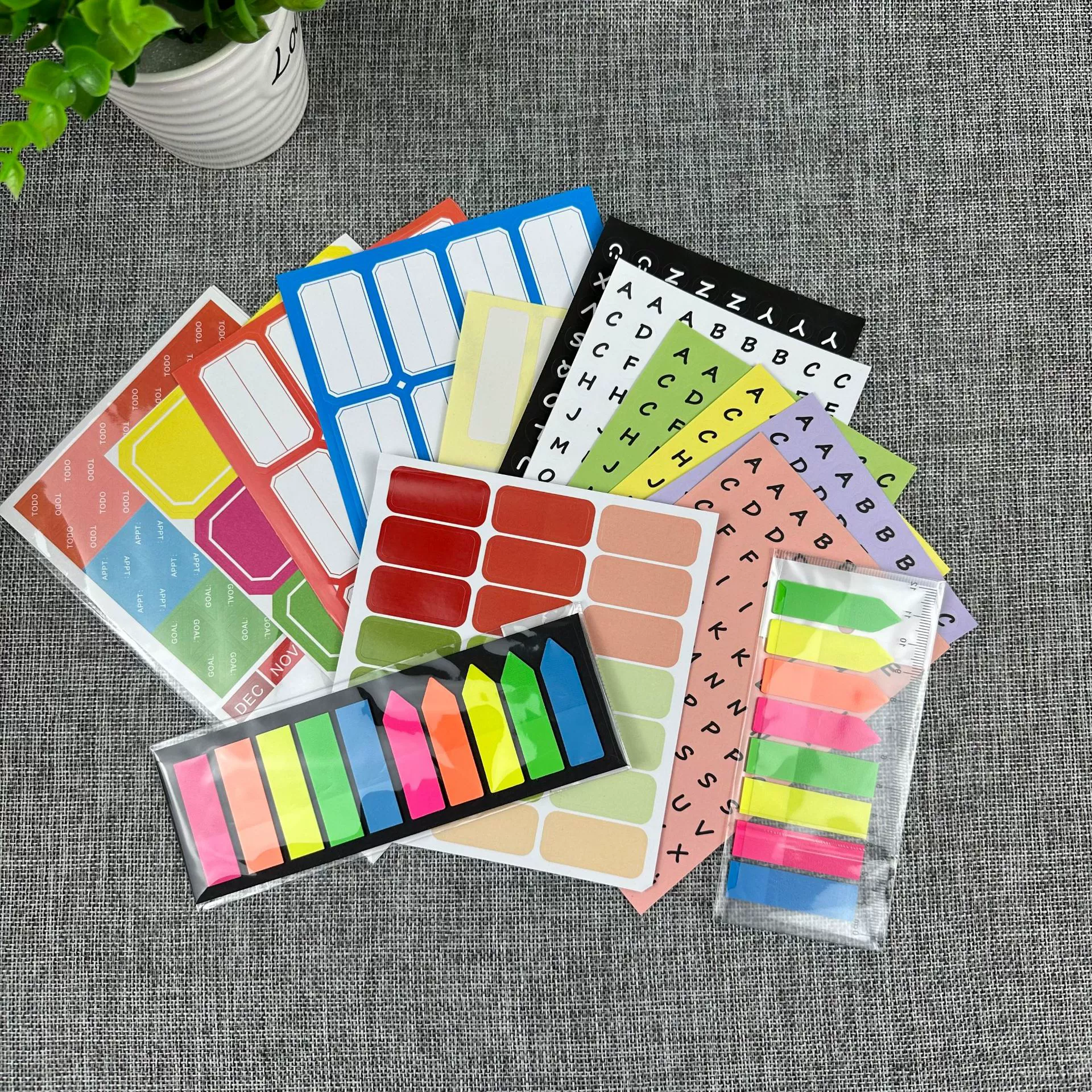 Цветная самоклеящаяся бумага для рта, персонализированная наклейка с этикеткой, ценник, ручные заметки, самоклеящиеся наклейки с именами студентов