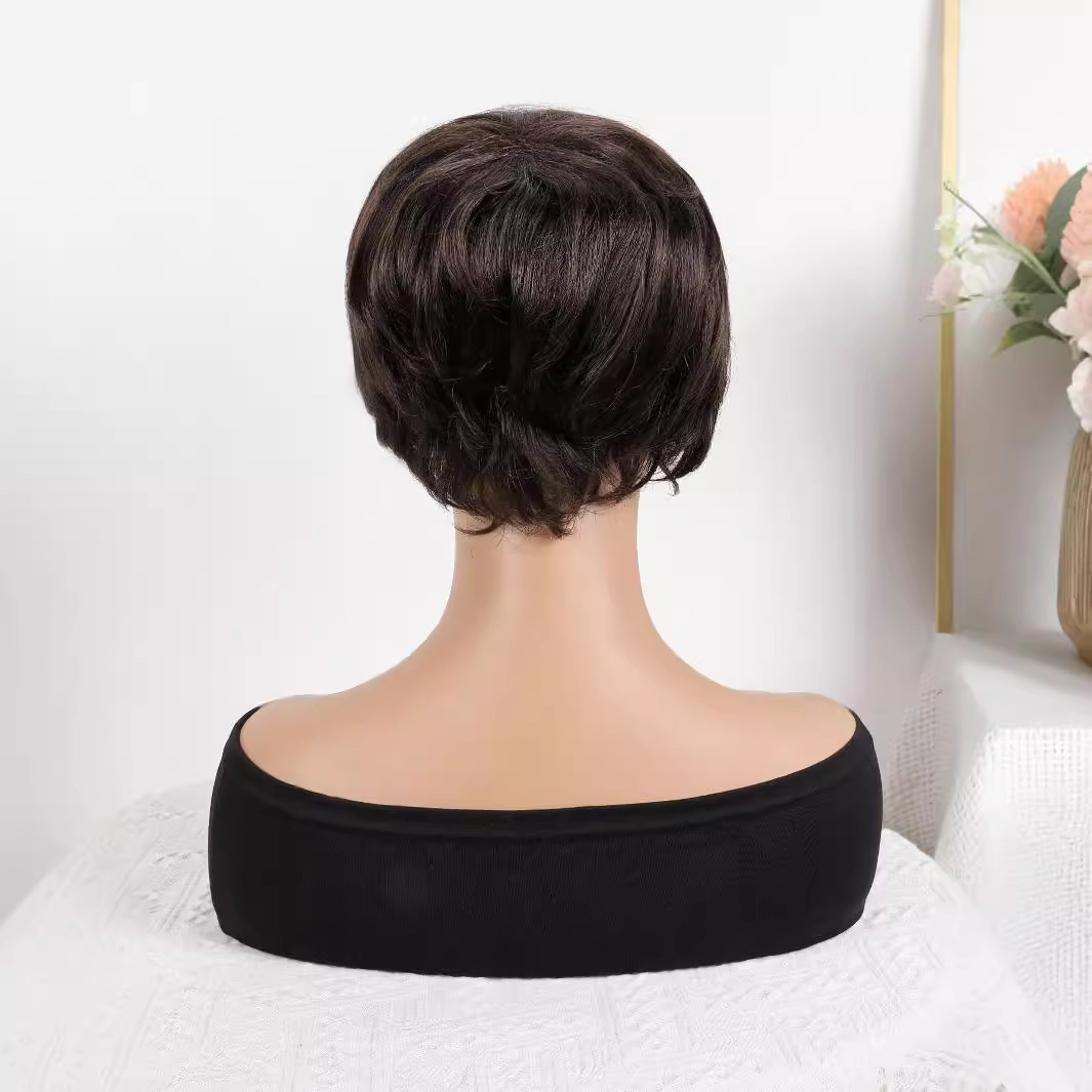 Fibra química al por mayor bob cabello pelucón mecánico pelucón cubierta de pelo