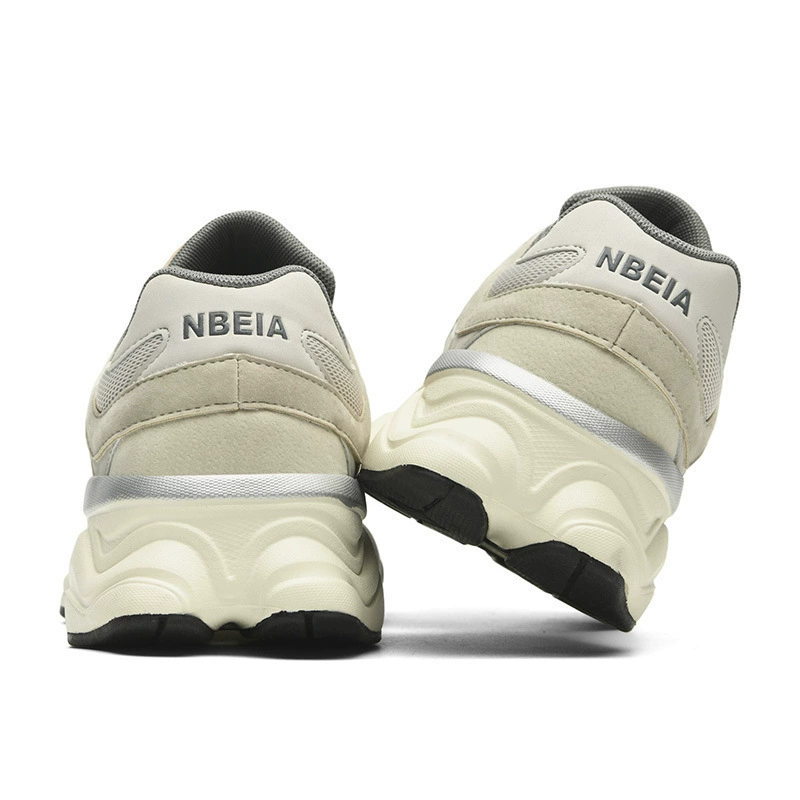 New Balance, мужские летние дышащие спортивные кроссовки на платформе, бежевые повседневные туфли для отдыха