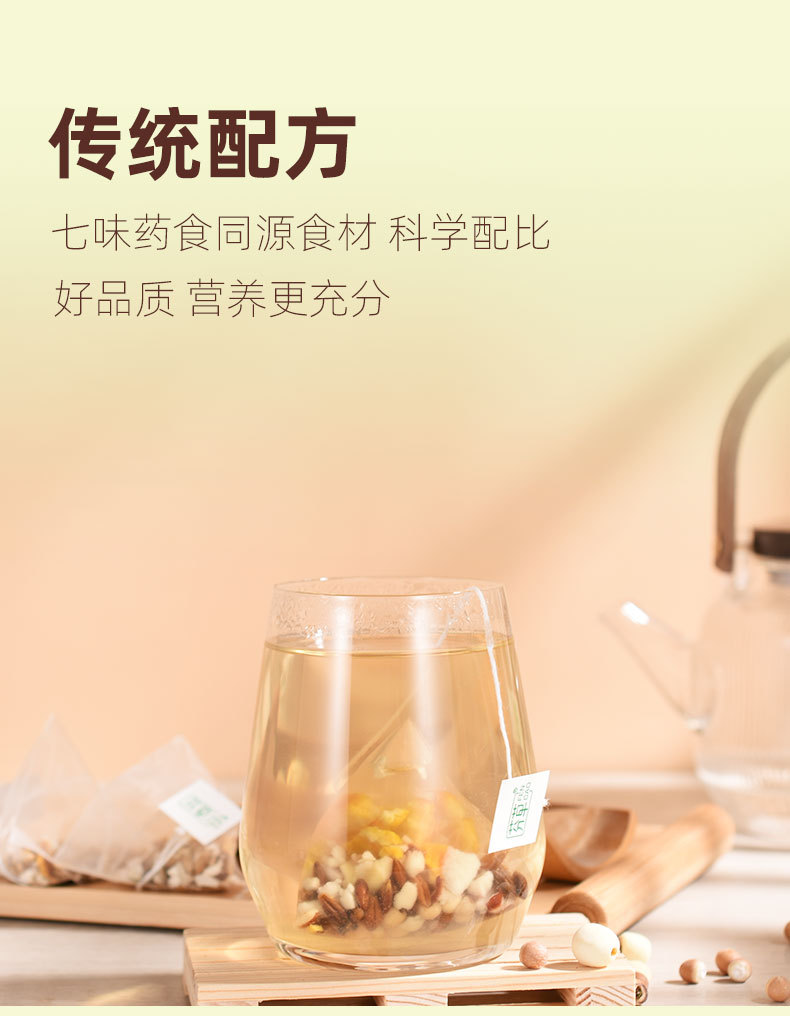 Si Shen Tang Herbal Tea Bags Four Spirits Blend 240g 30 Pyramid Bags Daily Wellness Tea overview