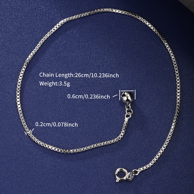 Las mujeres de Europa y América transfronteriza playa estilo tobillo Xuking joyería nueva moda de las mujeres de verano simple caja de la cadena de aleación tobillo