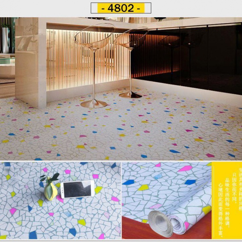 Alfombra de suelo engrosada de 4 metros de ancho, resistente al desgaste, para uso doméstico, se coloca directamente sobre pisos de cemento, alfombra de PVC engrosada, antideslizante e impermeable.