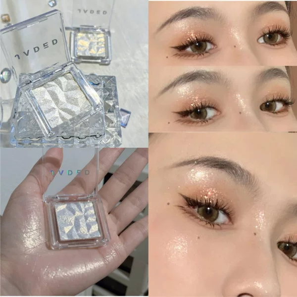 Jaded Impression High-Gloss Cowherd Single-Color Diamond Sparkling Fine Glitter Pearlescent Stereo Natural Contouring Polarized Eye Shadow Palette
