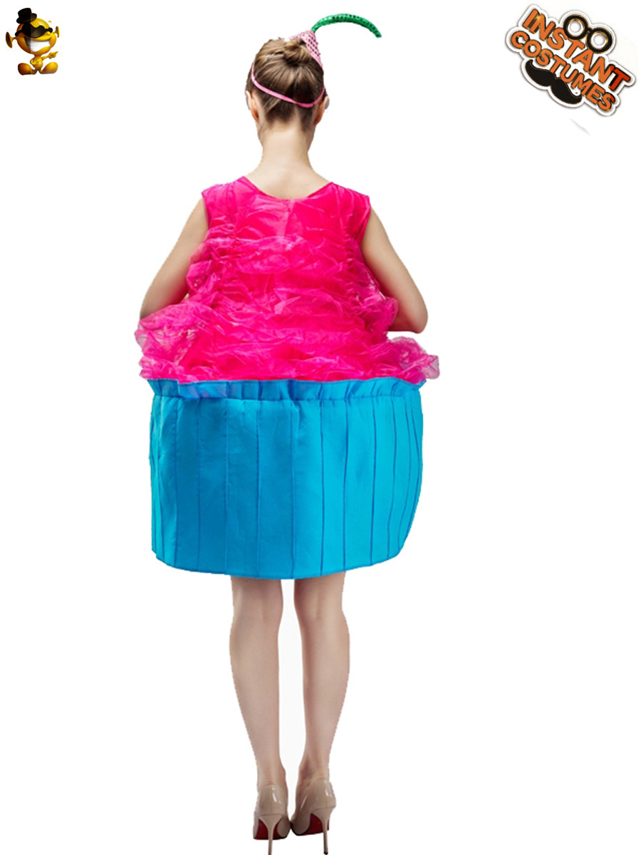 Gran taza de papel de la muchacha torta traje de la etapa traje de rendimiento traje Cosplay traje de la mascarada juego de rol