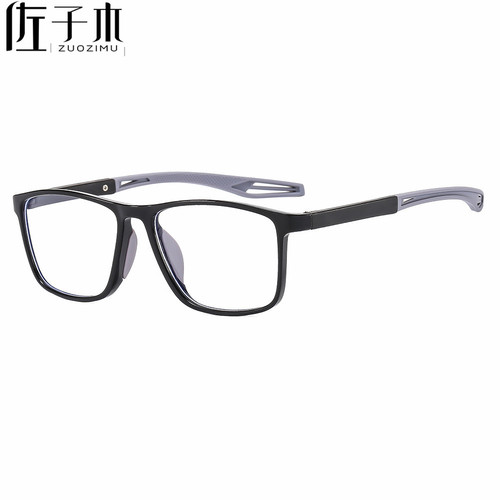 Sakomu's new fashionable large-frame sports frame optical mirrors anti-blue light flat light unisex reading glasses