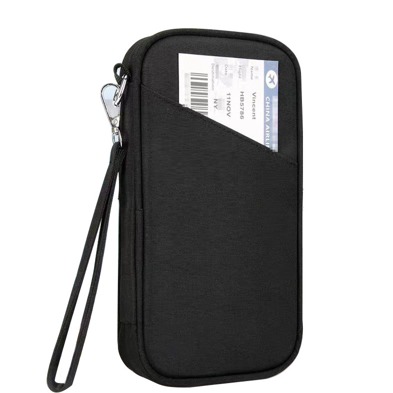 防盗防水RFID护照卡包旅行商务便携多功能带挂绳卡包登机护照包