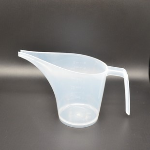 1L graduated plastic long mouth measuring pot long mouth flow cup pointed mouth Test baking food grade PP measuring cup handmade soap Cup