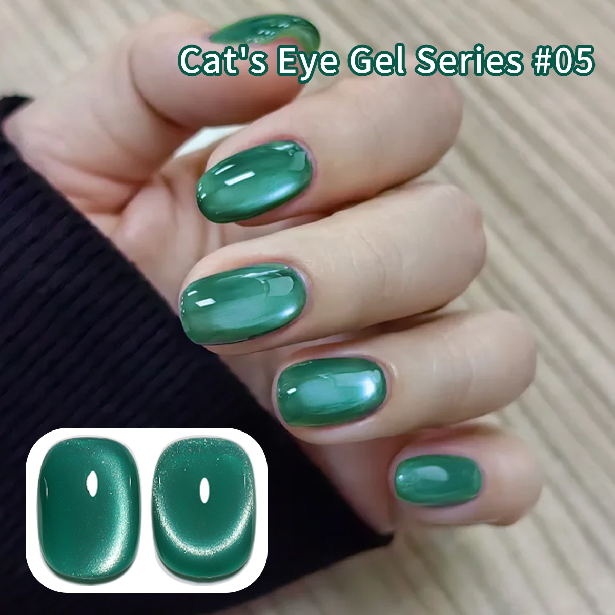 Esmalte de Uñas Ojo de Gato Efecto Cristal Secado Rápido para Salón de Uñas image 2