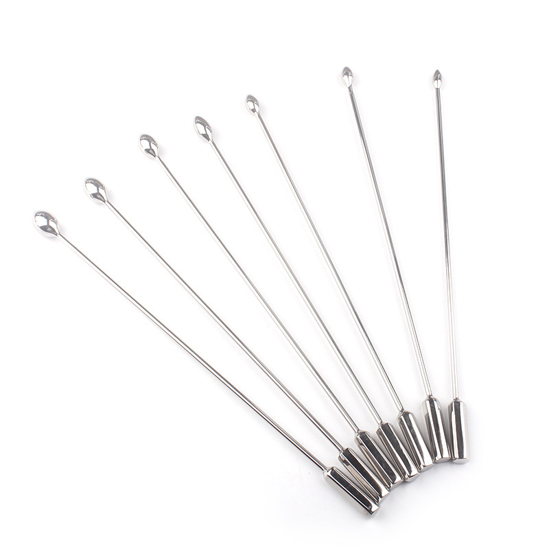 Stainless Steel Urethral Dilator Stick, 23 cm Long Metal Horse Eye Wand, Manual Male Sound — detail image 3