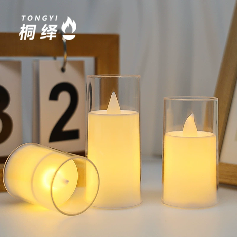 Светодиодная цифровая свеча с индивидуальным дизайном, акриловый декоративный светильник для создания атмосферы, романтический светильник для дня рождения, вечеринки, чайный светильник, ночник для создания сцены.