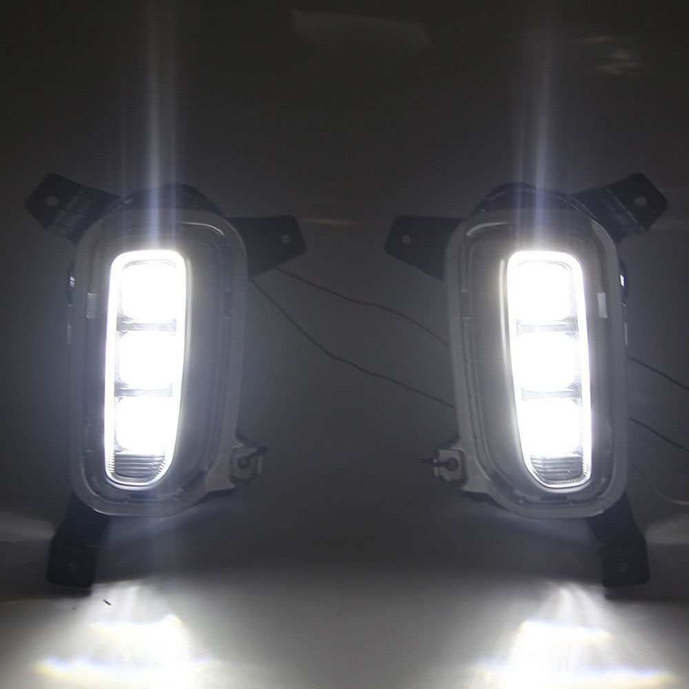 Suitable for Kia 20-21 Seltos Daytime Running Lights Led Front Fog Lights Kx3 Daytime Running Lights Turn Signals