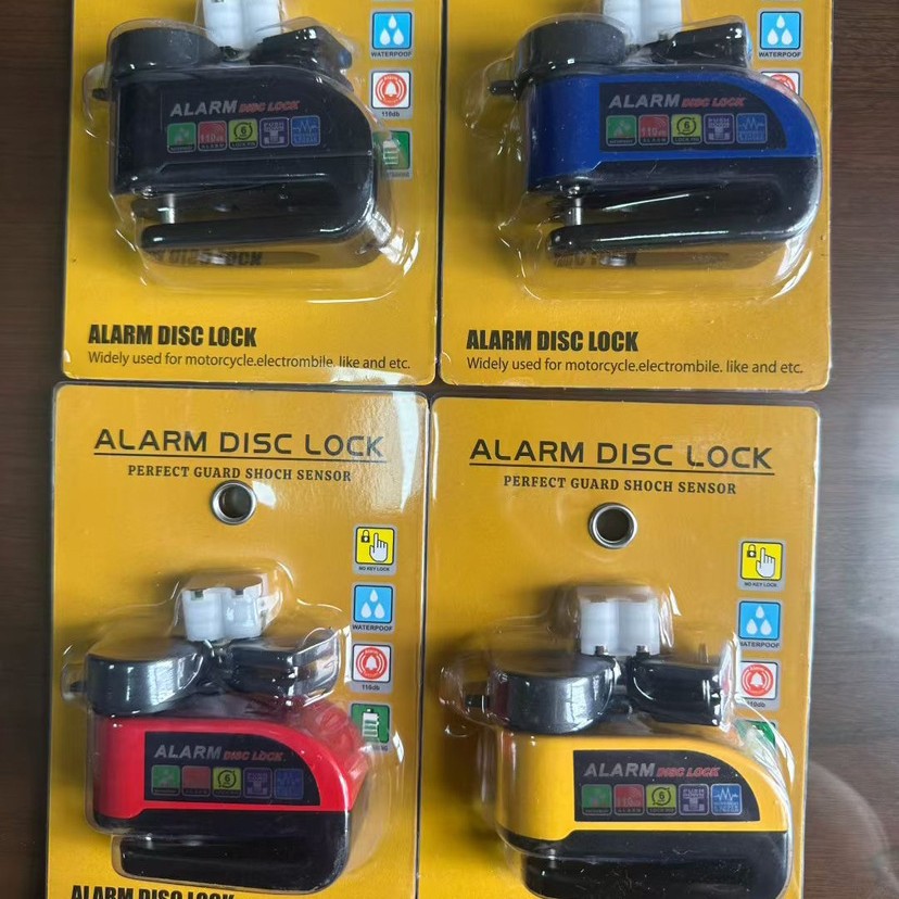 Candado de Disco para Bicicleta Plástico ABS con Alarma para Motocicleta