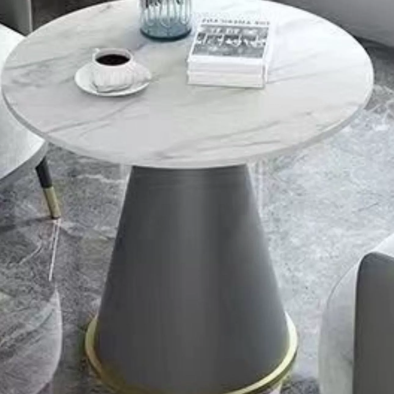 Простой и легкий роскошный одиночный диван, журнальный столик, комбинация для отдыха, ресепшн отеля, офис продаж, стол для переговоров и стулья, ресепшн для салона красоты