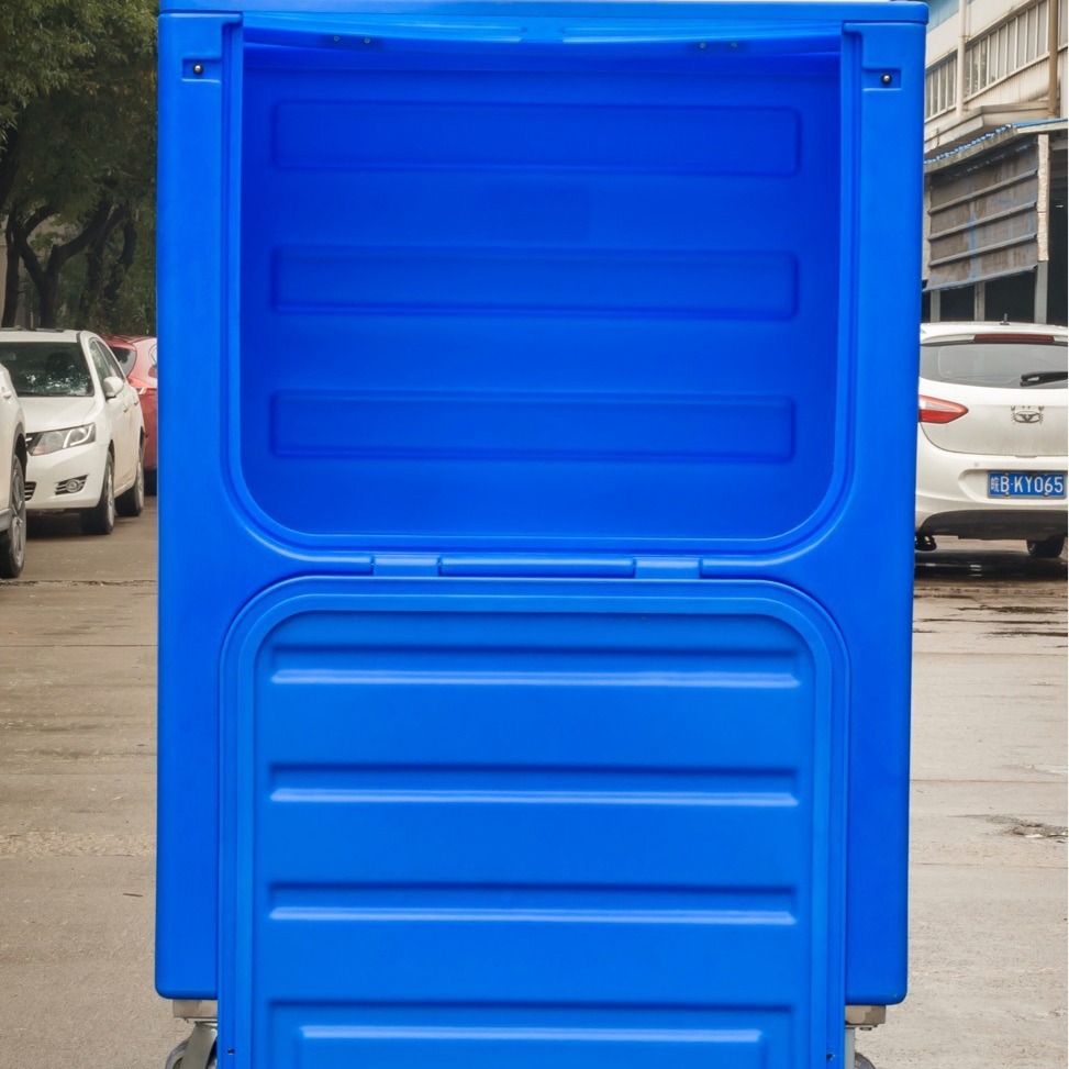 塑料PE笼车 酒店宾馆洗涤厂车队布草运输车 物流台车