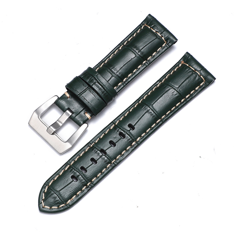 Aplicable iwatch correa de cuero genuino Apple correa de reloj applewatch8 Huawei GT3 Samsung S1 Pena Mar
