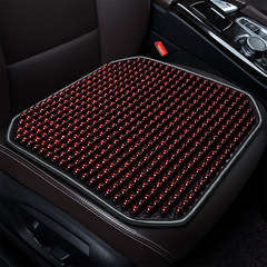 車のクッション夏の新型の涼しいクッションのシングルビーズの3つのセットの後ろの列は楓の木の玉の涼しい席の椅子のクッションに寄りかかっています。