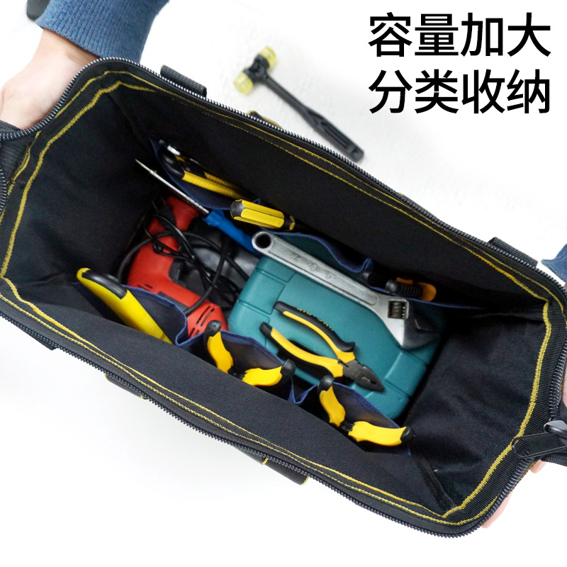 Tela Oxford kit portátil multifuncional lienzo electrodoméstico reparación instalación bolsa de almacenamiento hardware engrosamiento bolsa de herramientas