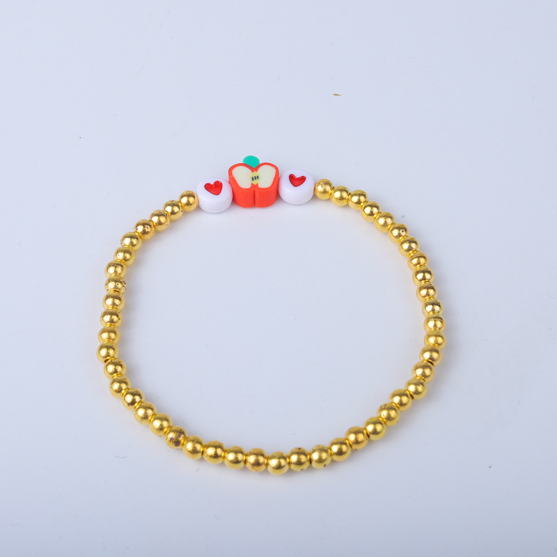 25g Weight Bracelets Classification soft clay Chain Material 1 Set Quantity Holiday, Daily Occasion soft clay Material Letter Pattern Unisex Gender Sweet Style Sweet Letter Soft Clay Wholesale Bracelets 5