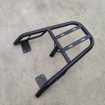 Xiaodao Qingfengxia electric vehicle rear rack, rear trunk rack, electric scooter reinforced and thickened rear cargo rack, delivery extension bracket (Electric car tail box) - little-knife-green-hornet-black-iron-tail-frame-default-item
