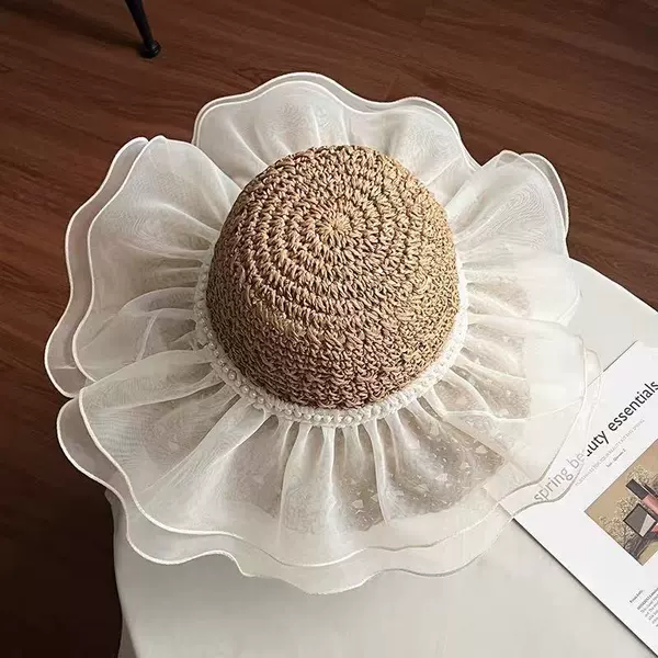 New straw weaving khaki