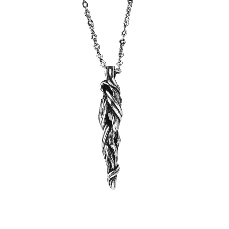 New Personalized Fashionable Floating Necklace for Men and Women Hip Hop Dead Wood Pendant, Necklace, Head Jewelry,_voghion.com