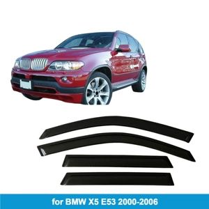 Suitable for Bmw X5 E53 2000-2006 Rain Shield Side Window Deflector Rain Eyebrow Thickened Light-Transmitting