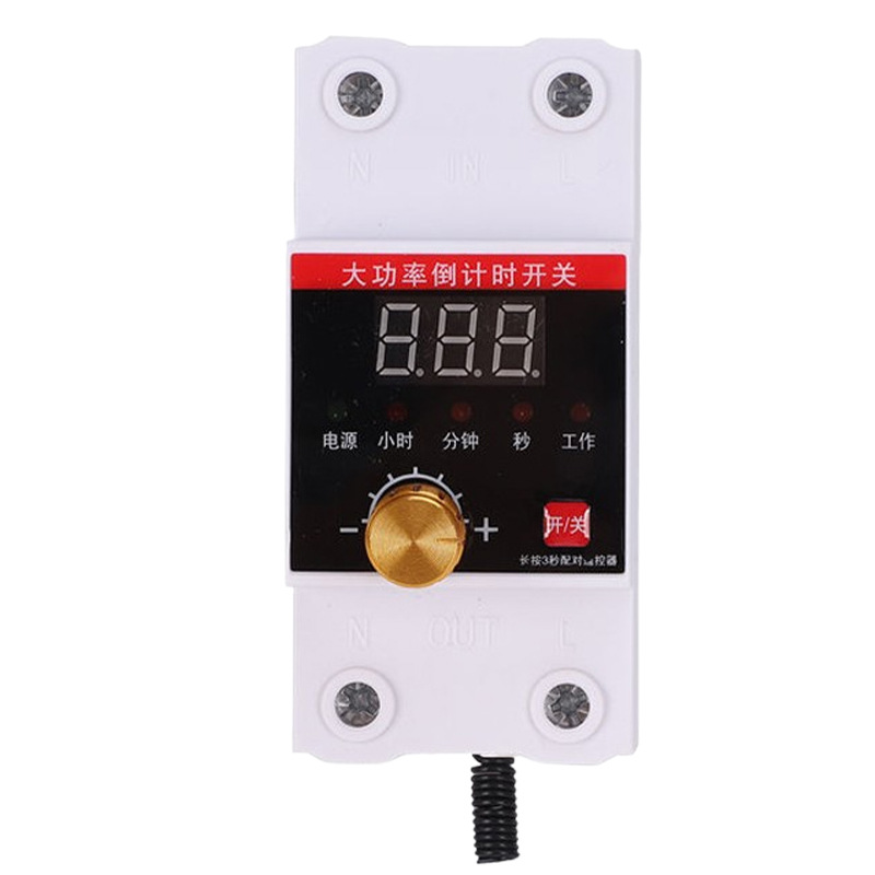Cronómetro de cuenta atrás digital de alta potencia 220V bomba de bombeo Gabinete de vapor controlador de tiempo Disyuntor image 6