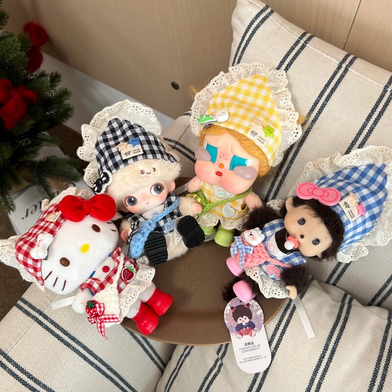 Doll Clothes 10cm Dress Skirt Crying Doll Star Person Labubudimo Princess Dress Cotton Doll 10cm Doll Clothes 10cm Dress Skirt Crying Doll Star Person Labubudimo Princess Dress Cotton Doll 10cm