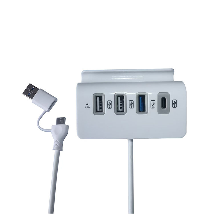 USB de uno a cuatro puertos de expansión Dock OTGHUB adaptador de interfaz múltiple Tipo C soporte de teléfono móvil divisor