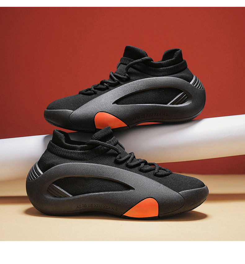 CMY Men's Shoes 2025 New Summer Versatile Mesh Breathable Thick-soled Height-increasing Running Sports Socks Shoes_voghion.com