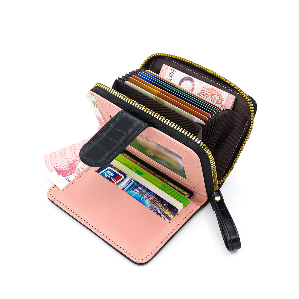 Nueva billetera de moda simple billetera de piedra multi-tarjeta bolso de mano bolso de cambio fábrica al por mayor