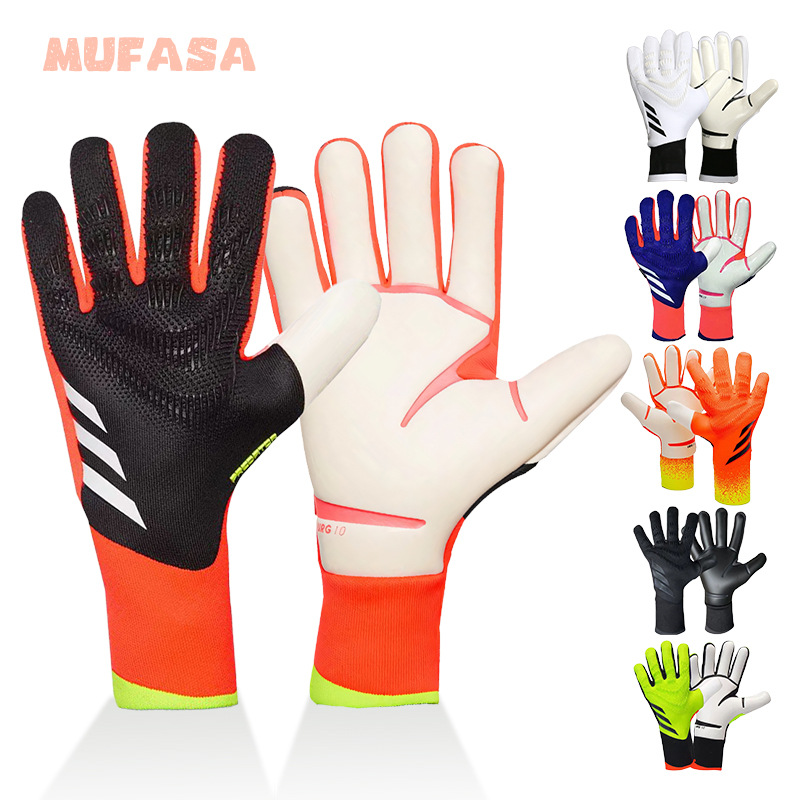 25 nuevos guantes de portero Falcon engrosamiento antideslizante látex profesional resistente al desgaste y transpirable portero sin protección competencia de entrenamiento
