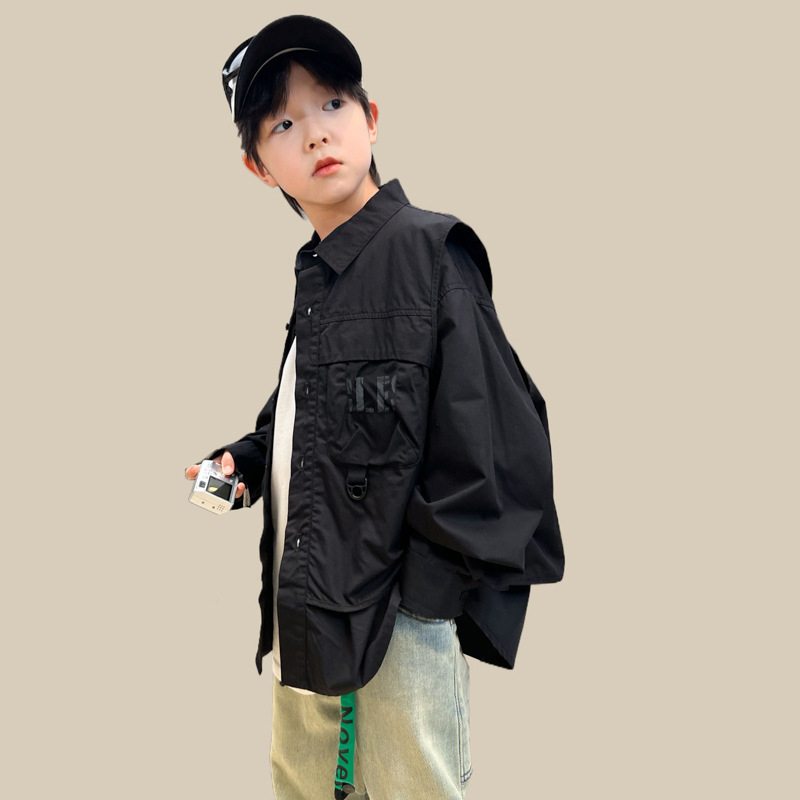 Children's boys' outerwear 2024 new spring styles, middle-aged and large children's autumn explosive street style,_voghion.com