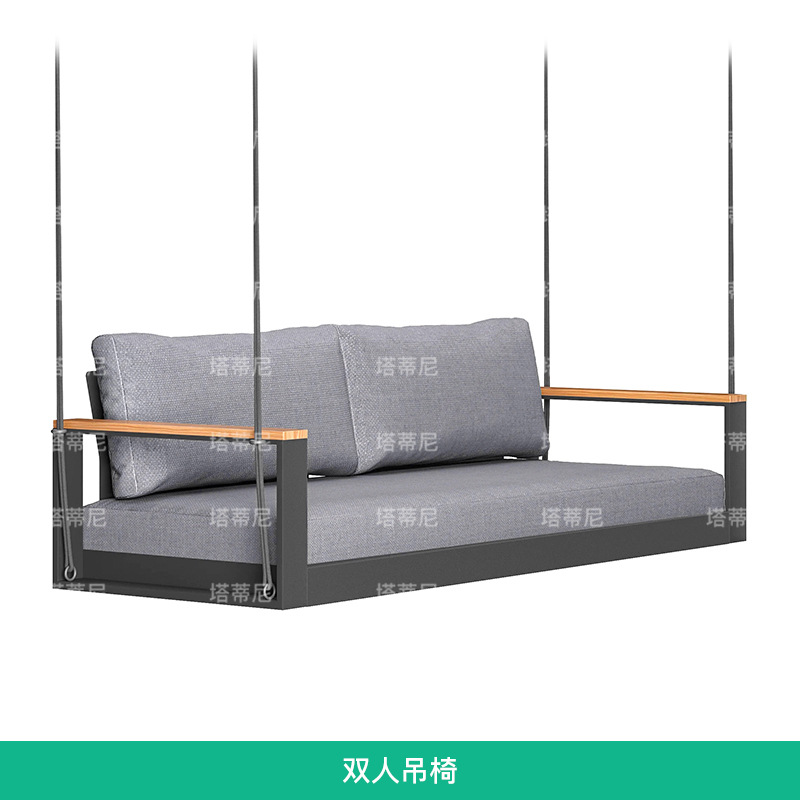 Sofá al aire libre patio jardín al aire libre muebles de hotel villa terraza impermeable sofá de aluminio diseñador image 12