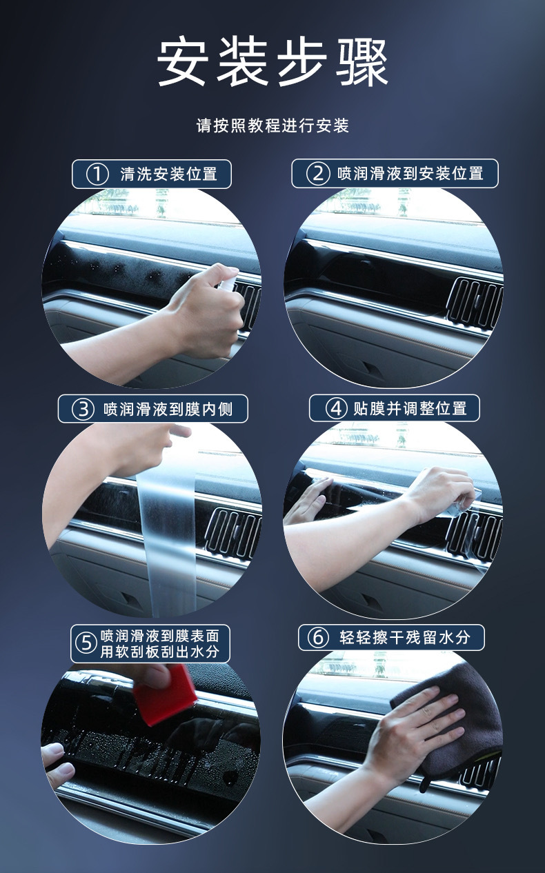 Suitable for 24-26 Models of the Ninth-Generation Camry, Central Control Panel Modification Tpu Transparent Film, Anti-Scratch and Anti-Fingerprint Film