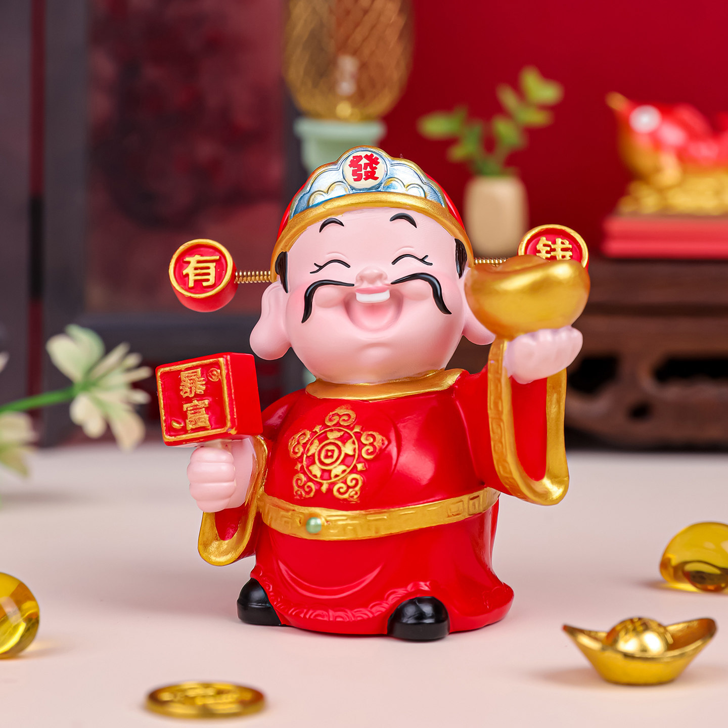 2026 Caballo Año Zodiaco Ornamento Caballo soporte de teléfono móvil Inmediatamente rico Muñeca Regalo Año del Caballo Regalo